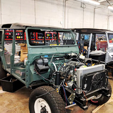 Car without body attached